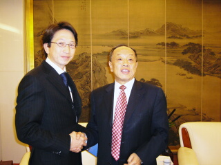 李肇星外交部長と会談